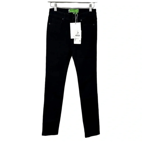 NWT Sandrine Rose x Free People High Rise Skinny Jeans in Black Size 24 - Picture 1 of 8